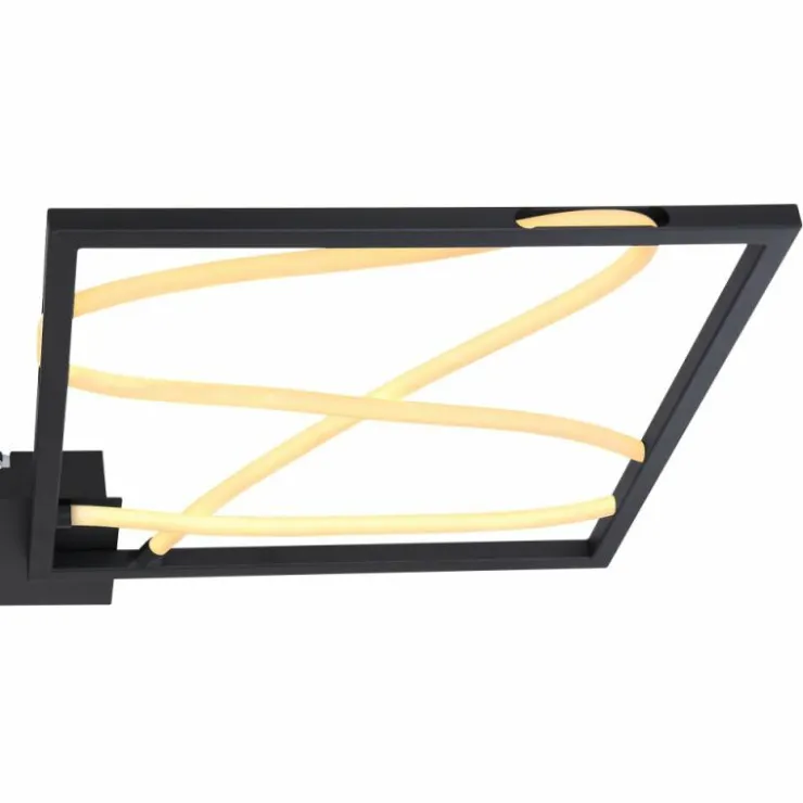 Luminaires Globo Lighting Éclairage Led|Plafonnier Globo KAIA LED Noir, 1 lumière