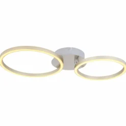 Luminaires Globo Lighting Suspensions|Plafonnier Globo KENDY LED Nickel mat, 1 lumière