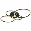 Luminaires Globo Lighting Éclairage Led|Plafonnier Globo KENDY LED Noir, 1 lumière