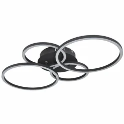 Luminaires Globo Lighting Éclairage Led|Plafonnier Globo KENDY LED Noir, 1 lumière