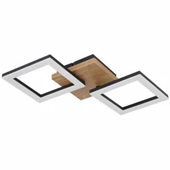 Luminaires Globo Lighting Éclairage Led|Plafonnier Globo KERRY LED Noir, 1 lumière