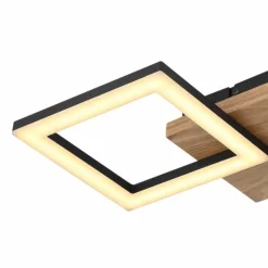 Luminaires Globo Lighting Éclairage Led|Plafonnier Globo KERRY LED Noir, 1 lumière