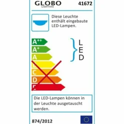 Luminaires Globo Lighting Éclairage Led|Plafonnier Globo KIRSTEN LED Blanc, 1 lumière