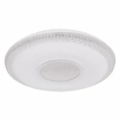 Luminaires Globo Lighting Éclairage Led|Plafonnier Globo KLEMENS LED Blanc, 2 lumières, Télécommandes, Changeur de couleurs
