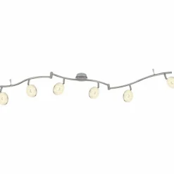 Luminaires Globo Lighting Éclairage Led|Plafonnier Globo LAILA LED Nickel mat, 6 lumières