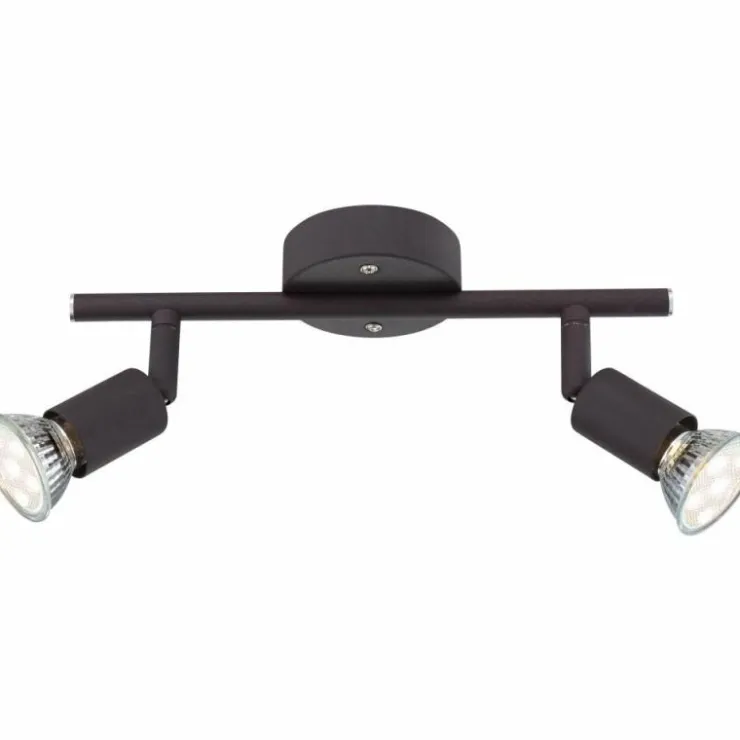 Luminaires Globo Lighting Éclairage Led|Plafonnier Globo LED Rouille, 2 lumières
