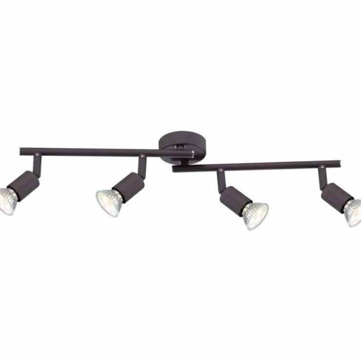 Luminaires Globo Lighting Éclairage Led|Plafonnier Globo LED Rouille, 4 lumières