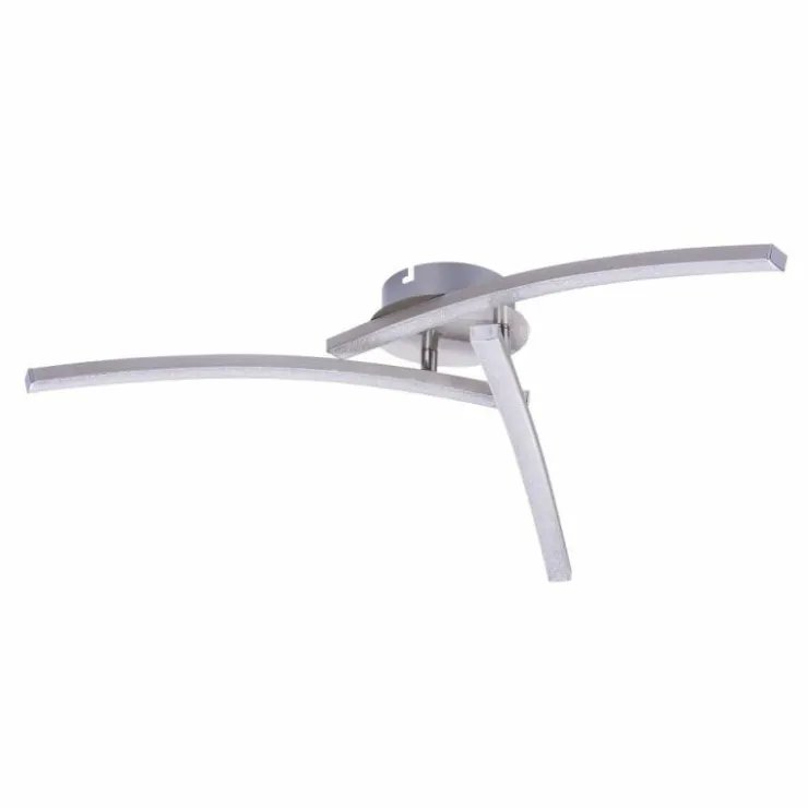 Luminaires Globo Lighting Éclairage Led|Plafonnier Globo LONG LED Nickel mat, 1 lumière