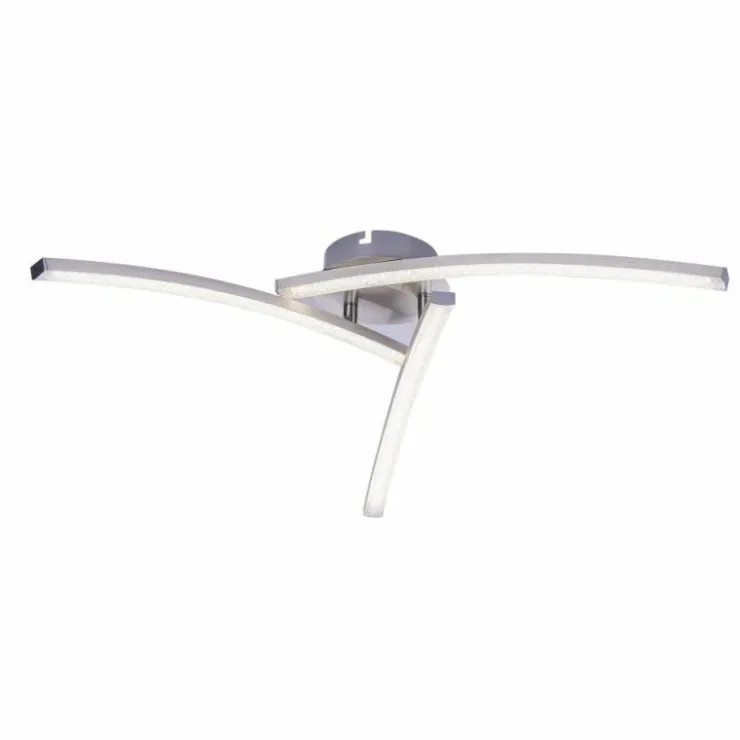 Luminaires Globo Lighting Éclairage Led|Plafonnier Globo LONG LED Nickel mat, 1 lumière