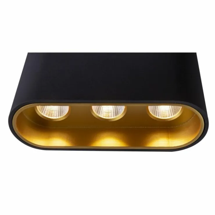 Luminaires Globo Lighting Éclairage Led|Plafonnier Globo LORO LED Noir, 1 lumière
