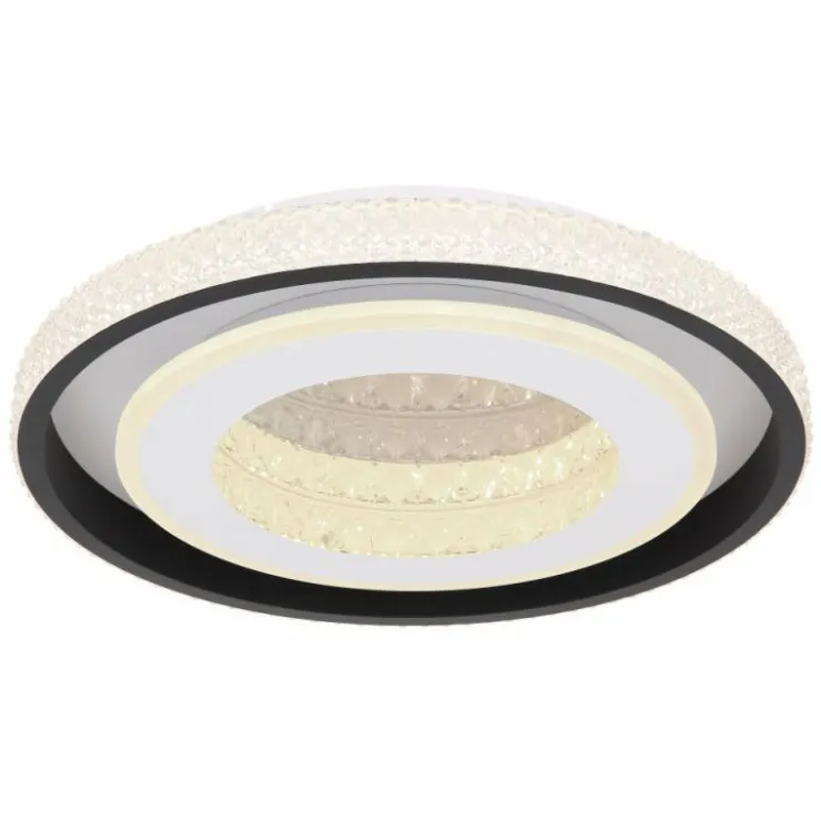 Luminaires Globo Lighting Éclairage Led|Plafonnier Globo LUCKY LED Noir, Blanc, 1 lumière, Télécommandes