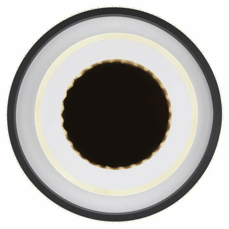 Luminaires Globo Lighting Éclairage Led|Plafonnier Globo LUCKY LED Noir, Blanc, 1 lumière, Télécommandes