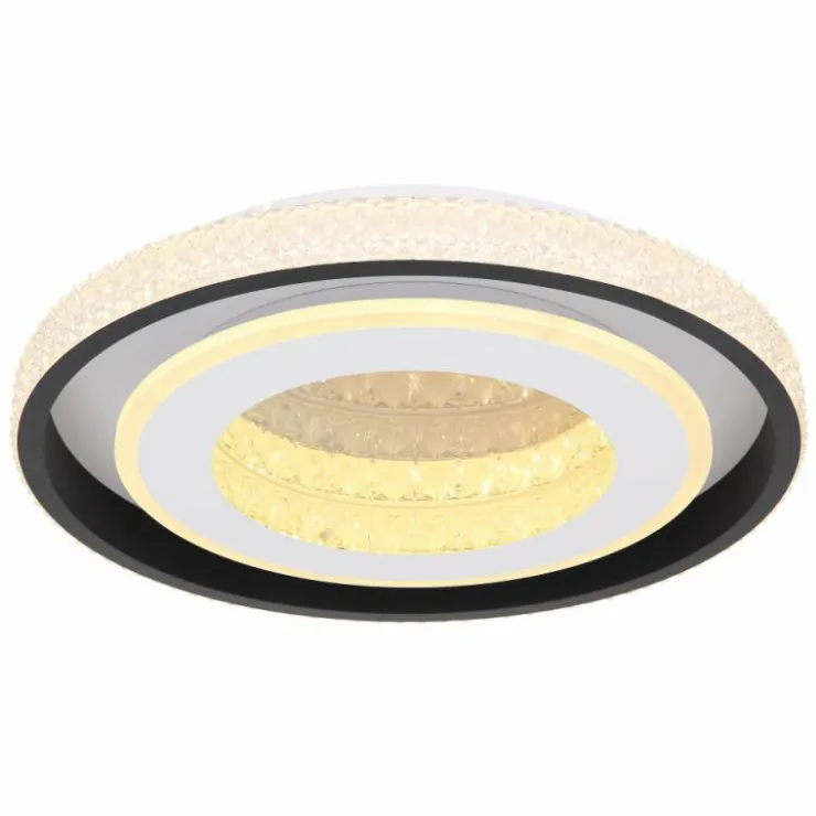 Luminaires Globo Lighting Éclairage Led|Plafonnier Globo LUCKY LED Noir, Blanc, 1 lumière, Télécommandes