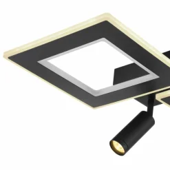 Luminaires Globo Lighting Éclairage Led|Plafonnier Globo MARIAN LED Noir, 1 lumière, Télécommandes, Changeur de couleurs