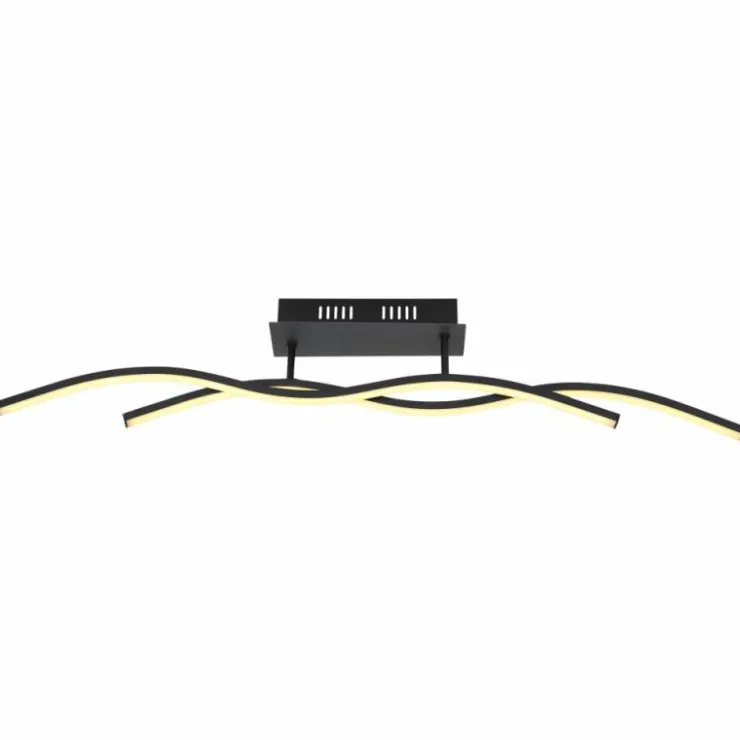 Luminaires Globo Lighting Éclairage Led|Plafonnier Globo MARIUS LED Noir, 1 lumière