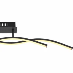 Luminaires Globo Lighting Éclairage Led|Plafonnier Globo MARIUS LED Noir, 1 lumière