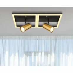 Luminaires Globo Lighting Éclairage Led|Plafonnier Globo MARRIE LED Laiton, Noir, 1 lumière