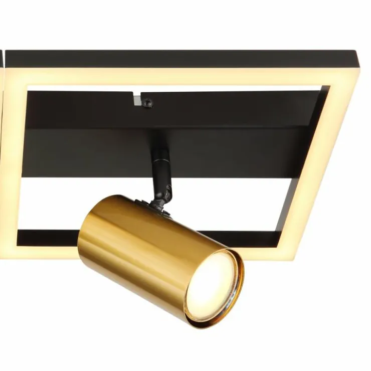 Luminaires Globo Lighting Éclairage Led|Plafonnier Globo MARRIE LED Laiton, Noir, 1 lumière