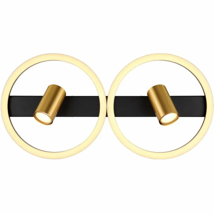 Luminaires Globo Lighting Éclairage Led|Plafonnier Globo MARRIE LED Laiton, Noir, 1 lumière
