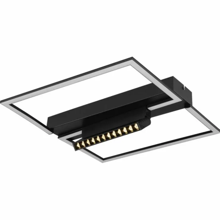 Luminaires Globo Lighting Éclairage Led|Plafonnier Globo MAXWELL LED Noir, 2 lumières