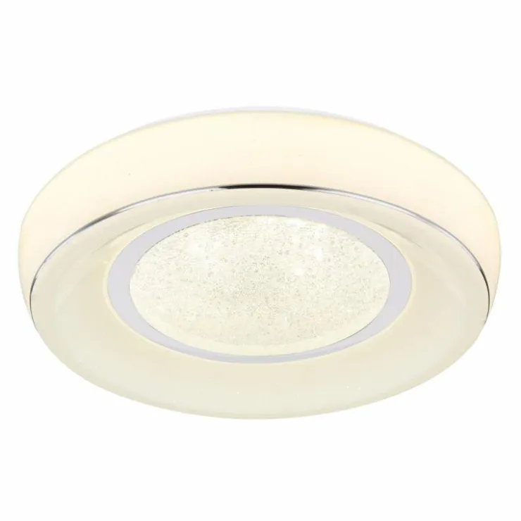 Luminaires Globo Lighting Éclairage Led|Plafonnier Globo MICKEY LED Blanc, 1 lumière, Télécommandes
