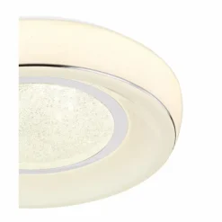 Luminaires Globo Lighting Éclairage Led|Plafonnier Globo MICKEY LED Blanc, 1 lumière, Télécommandes