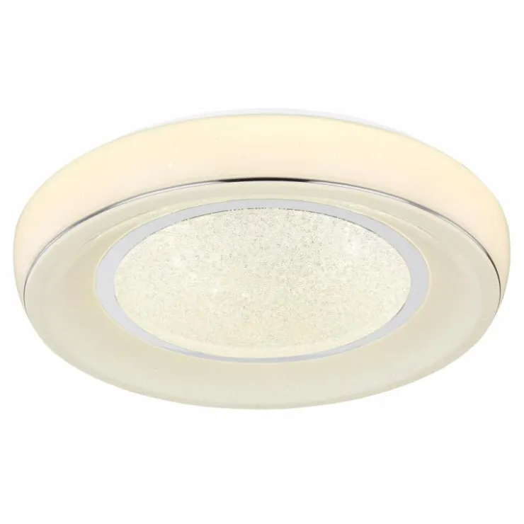 Luminaires Globo Lighting Éclairage Led|Plafonnier Globo MICKEY LED Blanc, 1 lumière, Télécommandes