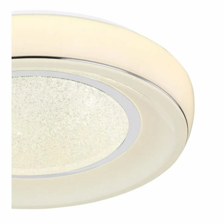 Luminaires Globo Lighting Éclairage Led|Plafonnier Globo MICKEY LED Blanc, 1 lumière, Télécommandes