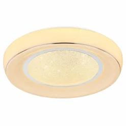 Luminaires Globo Lighting Éclairage Led|Plafonnier Globo MICKEY LED Blanc, 1 lumière, Télécommandes