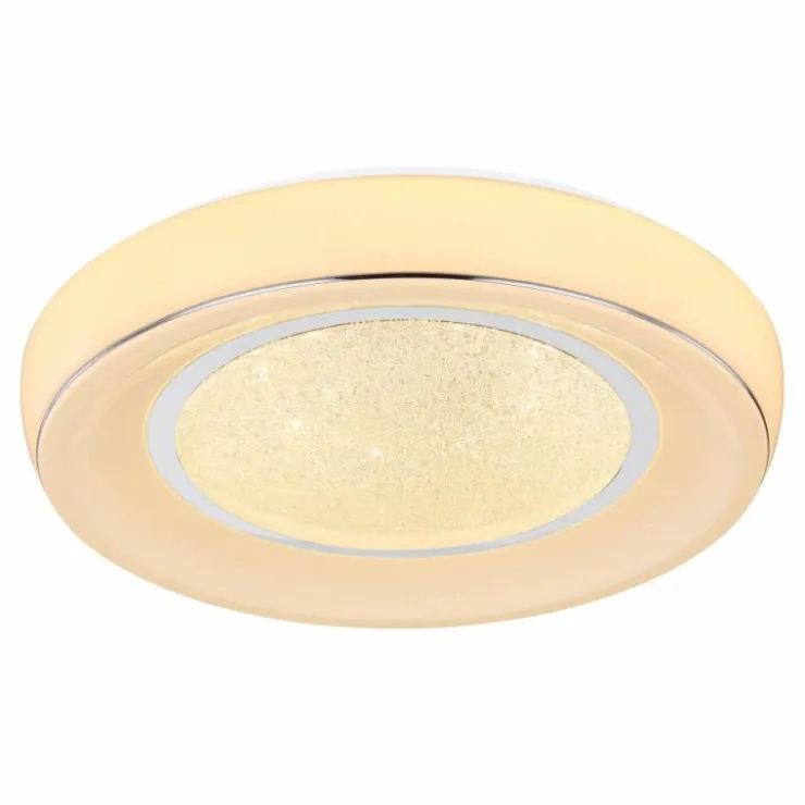 Luminaires Globo Lighting Éclairage Led|Plafonnier Globo MICKEY LED Blanc, 1 lumière, Télécommandes