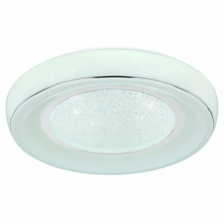 Luminaires Globo Lighting Éclairage Led|Plafonnier Globo MICKEY LED Blanc, 1 lumière, Télécommandes