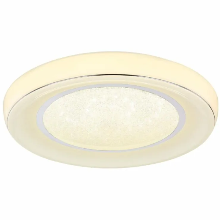 Luminaires Globo Lighting Éclairage Led|Plafonnier Globo MICKEY LED Blanc, 1 lumière, Télécommandes