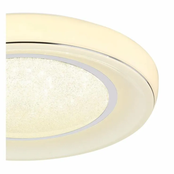 Luminaires Globo Lighting Éclairage Led|Plafonnier Globo MICKEY LED Blanc, 1 lumière, Télécommandes