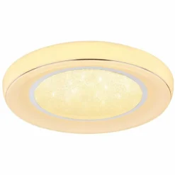 Luminaires Globo Lighting Éclairage Led|Plafonnier Globo MICKEY LED Blanc, 1 lumière, Télécommandes