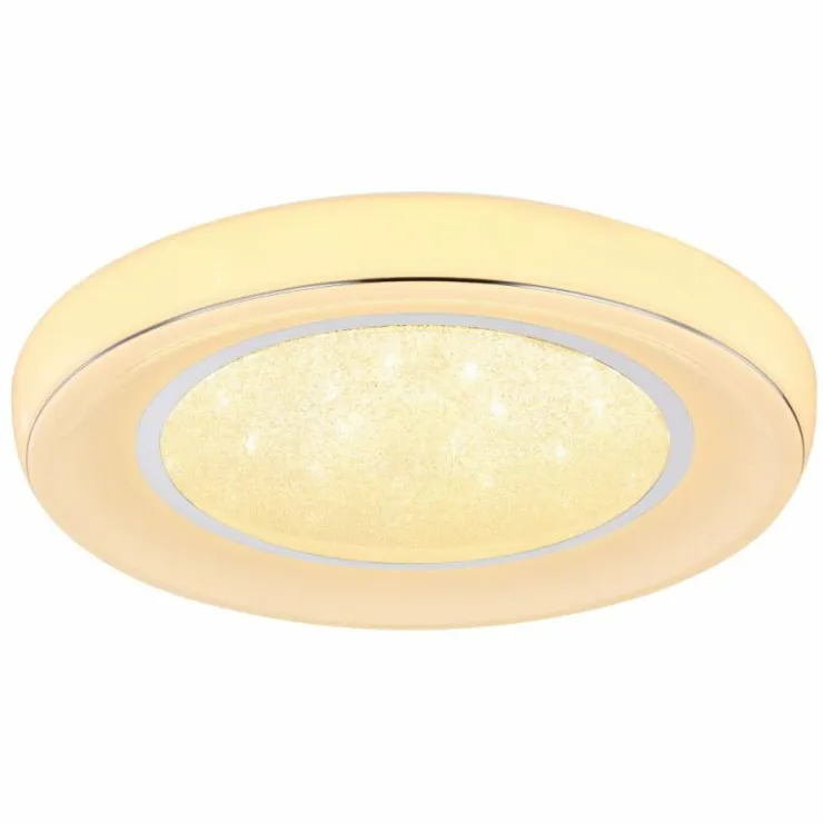 Luminaires Globo Lighting Éclairage Led|Plafonnier Globo MICKEY LED Blanc, 1 lumière, Télécommandes