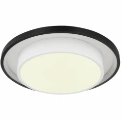 Luminaires Globo Lighting Éclairage Led|Plafonnier Globo MORGAN LED Noir, 1 lumière, Télécommandes