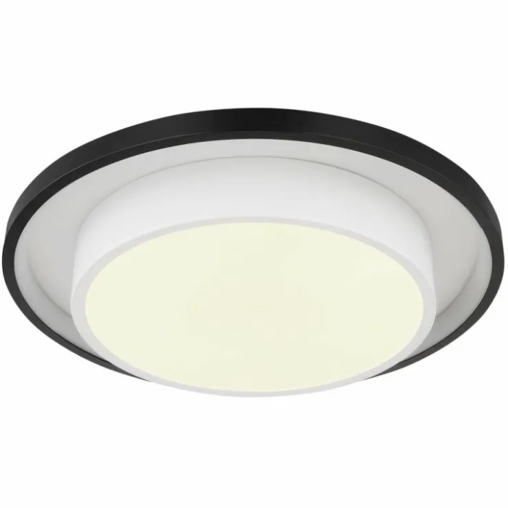 Luminaires Globo Lighting Éclairage Led|Plafonnier Globo MORGAN LED Noir, 1 lumière, Télécommandes