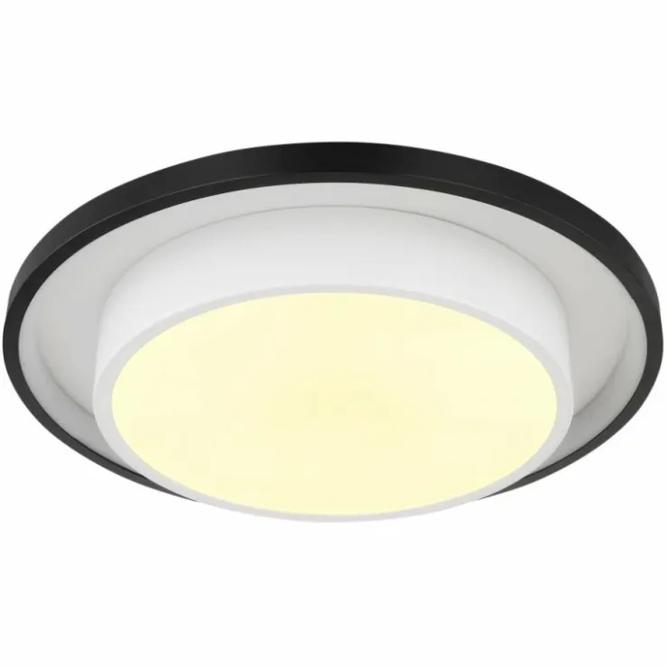 Luminaires Globo Lighting Éclairage Led|Plafonnier Globo MORGAN LED Noir, 1 lumière, Télécommandes