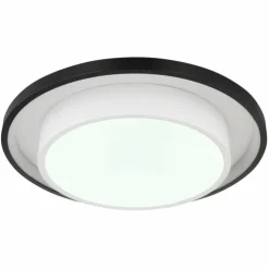 Luminaires Globo Lighting Éclairage Led|Plafonnier Globo MORGAN LED Noir, 1 lumière, Télécommandes