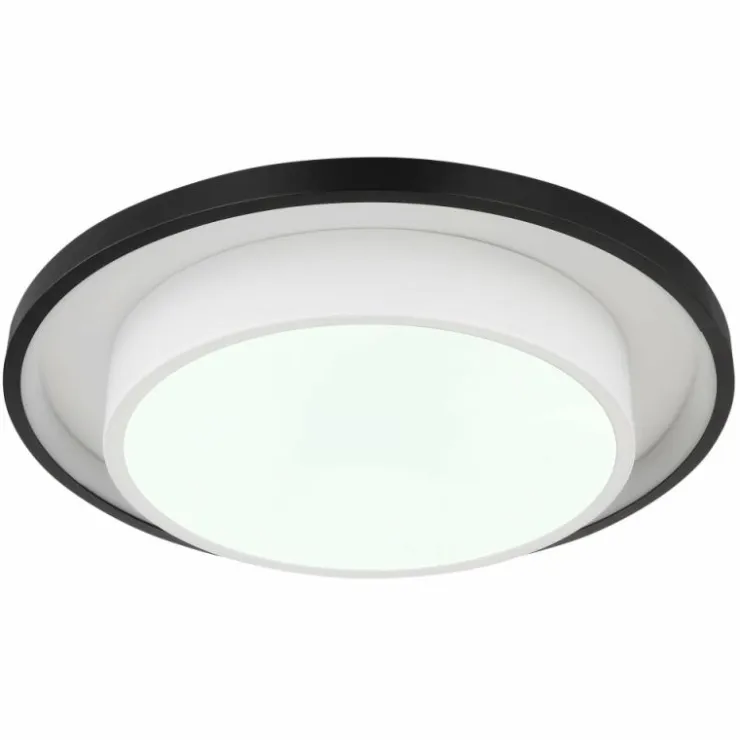 Luminaires Globo Lighting Éclairage Led|Plafonnier Globo MORGAN LED Noir, 1 lumière, Télécommandes