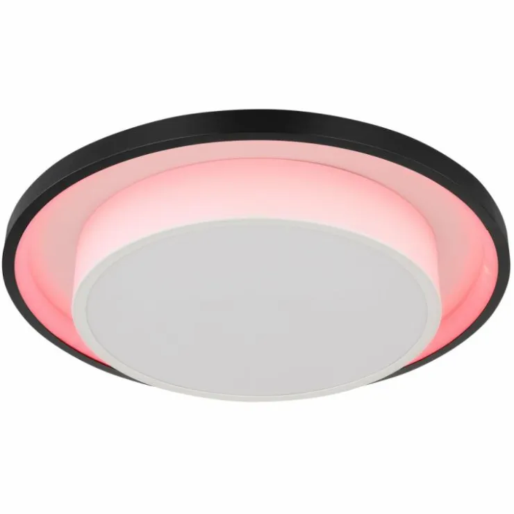 Luminaires Globo Lighting Éclairage Led|Plafonnier Globo MORGAN LED Noir, 1 lumière, Télécommandes
