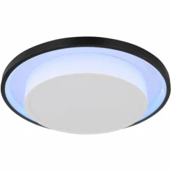 Luminaires Globo Lighting Éclairage Led|Plafonnier Globo MORGAN LED Noir, 1 lumière, Télécommandes