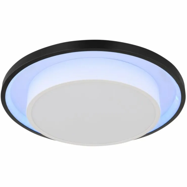 Luminaires Globo Lighting Éclairage Led|Plafonnier Globo MORGAN LED Noir, 1 lumière, Télécommandes
