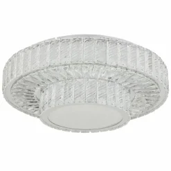 Luminaires Globo Lighting Éclairage Led|Plafonnier Globo MUCKY LED Chrome, 1 lumière, Télécommandes