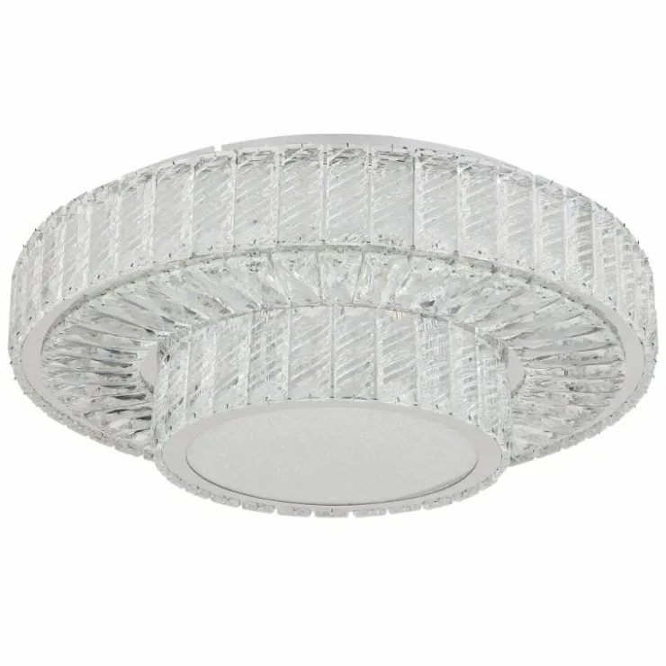 Luminaires Globo Lighting Éclairage Led|Plafonnier Globo MUCKY LED Chrome, 1 lumière, Télécommandes