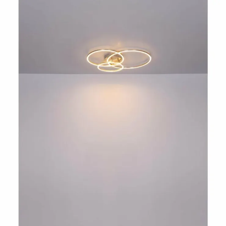 Luminaires Globo Lighting Éclairage Led|Plafonnier Globo MUNNI LED Nickel mat, 1 lumière