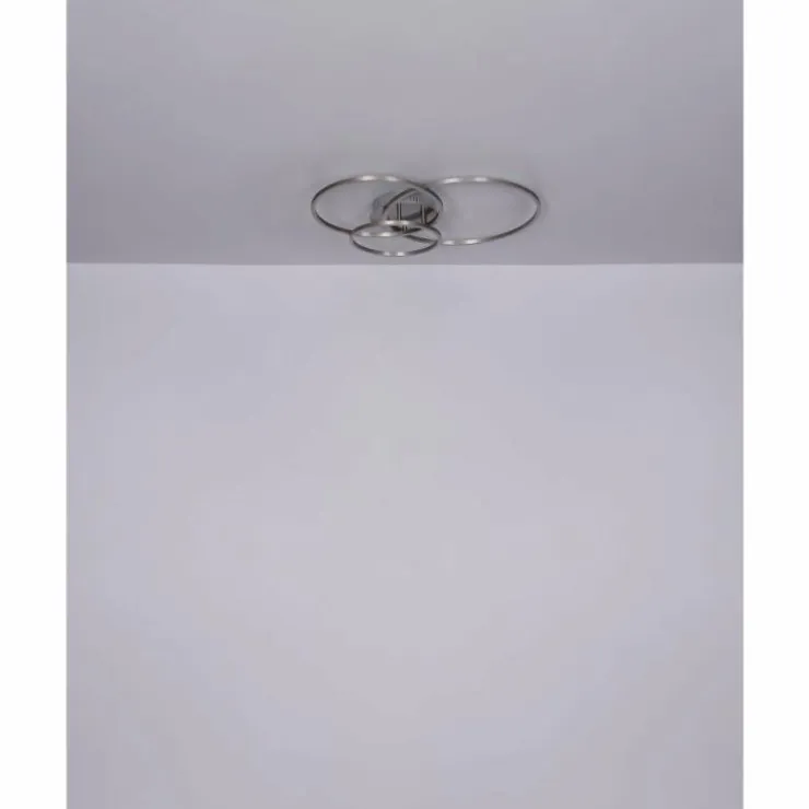 Luminaires Globo Lighting Éclairage Led|Plafonnier Globo MUNNI LED Nickel mat, 1 lumière