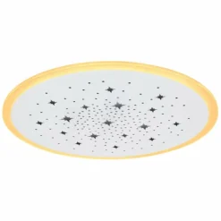 Luminaires Globo Lighting Éclairage Led|Plafonnier Globo MURPHY LED Blanc, 1 lumière, Télécommandes, Changeur de couleurs