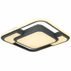 Luminaires Globo Lighting Éclairage Led|Plafonnier Globo NIRRA LED Noir, 1 lumière