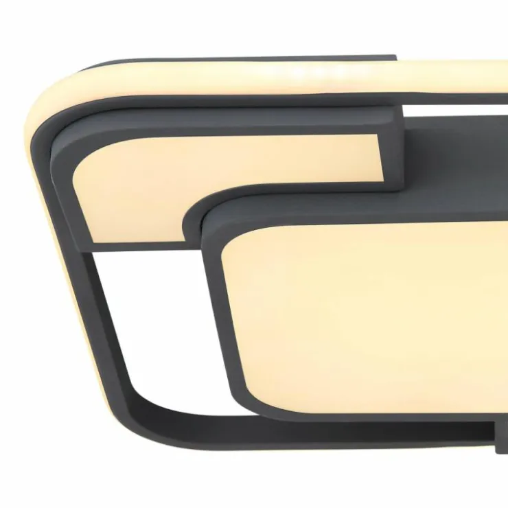 Luminaires Globo Lighting Éclairage Led|Plafonnier Globo NIRRA LED Noir, 1 lumière